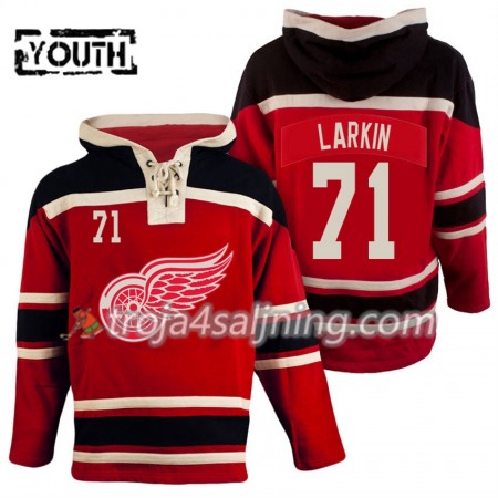 Detroit Red Wings Dylan Larkin 71 Röd Sawyer Hooded Sweatshirt - Barn Detroit Red Wings Dylan Larkin 71 Röd Sawyer Hooded Sweatshirt - Barn